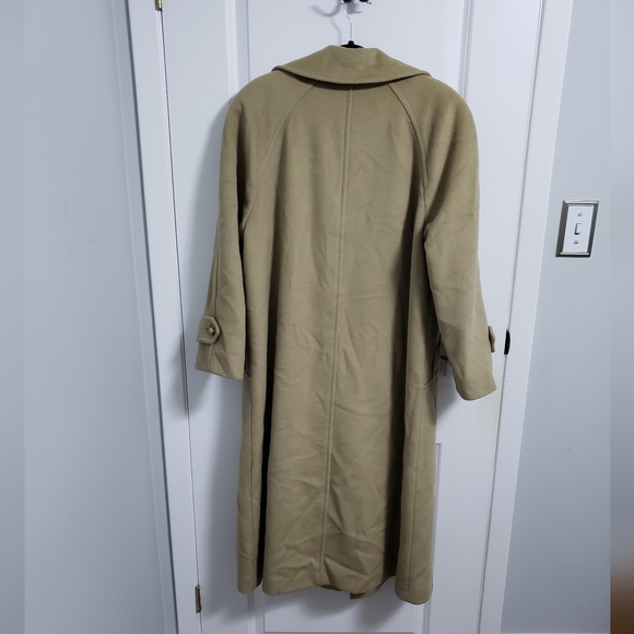 VINTAGE MALLIA Tan Wool & Cashmere Long Coat - Picture 4 of 15
